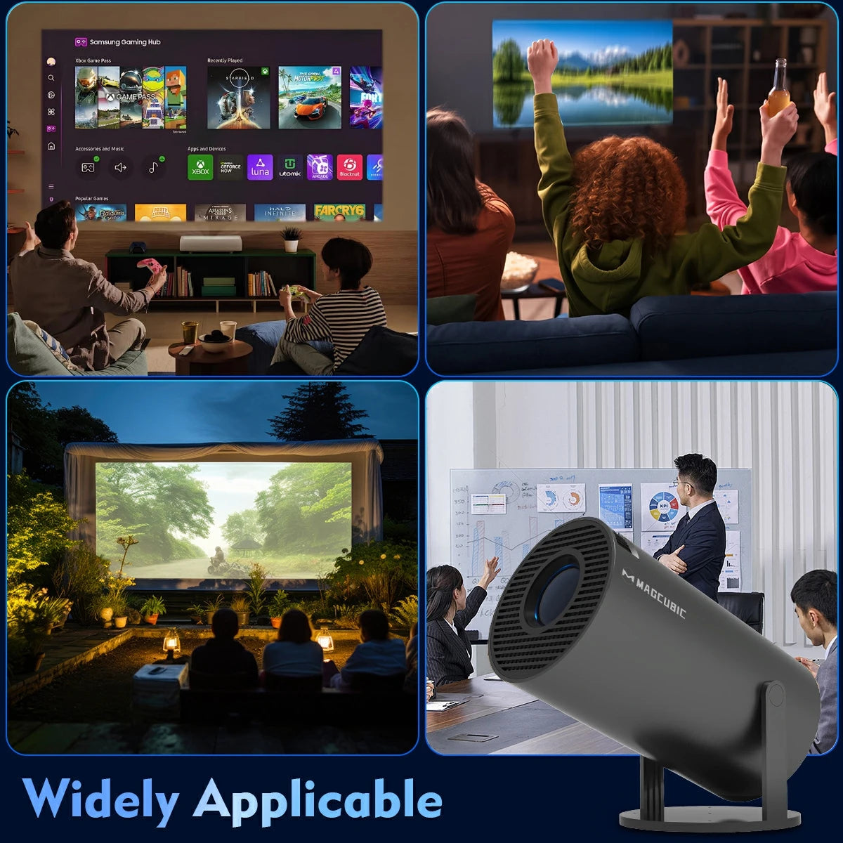 VELORA™  Cinema Outdoor Projetor